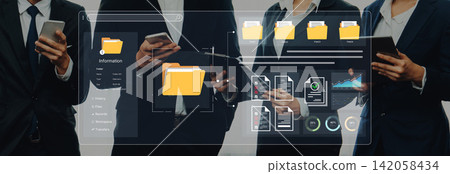Digital document management system dashboard with file and data analytics. Fermion Digital document management system dashboard with file and data analytics. Fermion 142058434
