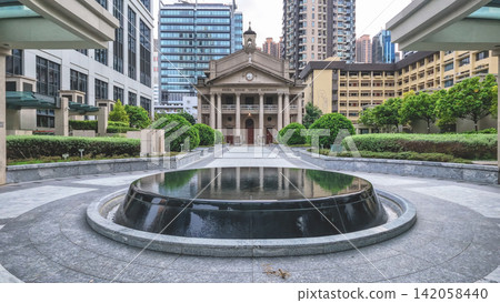 Hong Kong Aug 14 2026 Christ the King Chapel in Causeway Bay Hong Kong Aug 14 2026 Christ the King Chapel in Causeway Bay 142058440