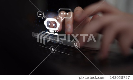 AI Assistant Chatbot Interface with Voice Command and Smart Search Muxer AI Assistant Chatbot Interface with Voice Command and Smart Search Muxer 142058737