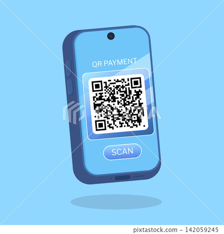 QR Code Payment on Smartphone for Digital Transactions QR Code Payment on Smartphone for Digital Transactions 142059245