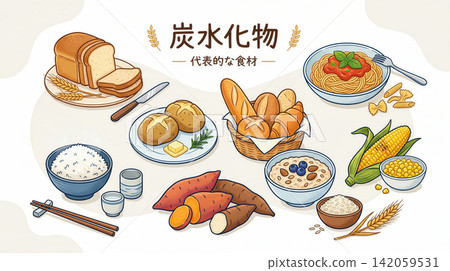 碳水化合物圖片 碳水化合物圖片 142059531