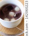 Chilled mochi rice cake zenzai with ice 142060223