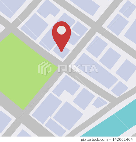 正方形地圖的示意圖 正方形地圖的示意圖 142061404