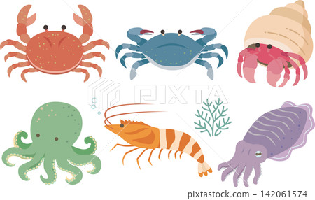 海洋生物插圖集 海洋生物插圖集 142061574
