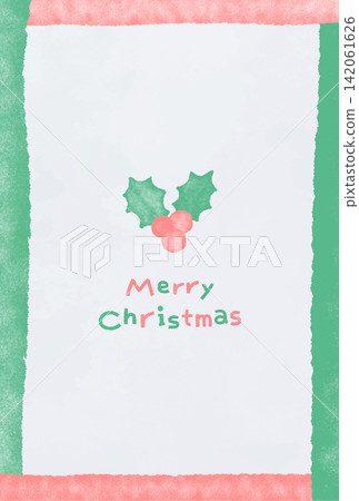 Watercolor-style Christmas postcard Watercolor-style Christmas postcard 142061626