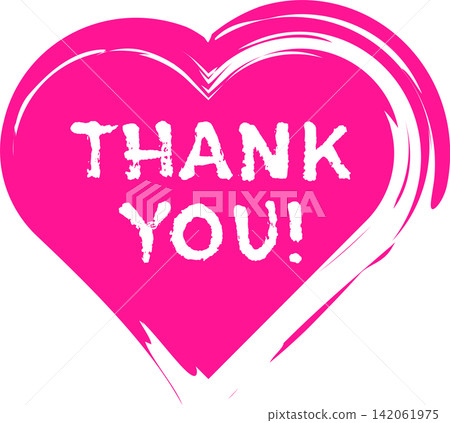 Thank You! - The words "Thank You!" are written in a handwritten style and decorated with hearts. Thank You! - The words "Thank You!" are written in a handwritten style and decorated with hearts. 142061975
