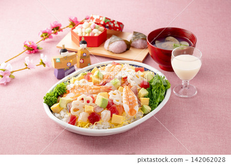 Hinamatsuri的Chirashi壽司 Hinamatsuri的Chirashi壽司 142062028