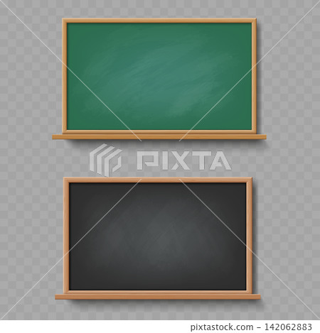Blank Green and Black Chalkboard Mockup Vector Blank Green and Black Chalkboard Mockup Vector 142062883
