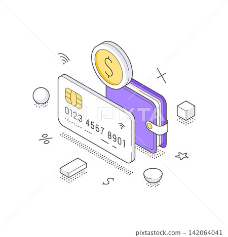 Digital Payment And Online Transaction Method Isometric Vector Illustration Art Digital Payment And Online Transaction Method Isometric Vector Illustration Art 142064041