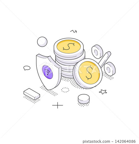 Secure Digital Finance And Investment Growth Concept Isometric Vector Illustration Secure Digital Finance And Investment Growth Concept Isometric Vector Illustration 142064086