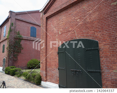 A view of the old brick buildings in Noritake Garden, Nagoya. A view of the old brick buildings in Noritake Garden, Nagoya. 142064337