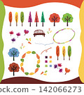 Autumn-themed handwritten illustration set 142066273