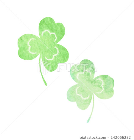 Watercolor style illustration of trefoil clover Watercolor style illustration of trefoil clover 142066282