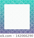 Vector illustration background material with copy space featuring traditional Japanese patterns. 142066290