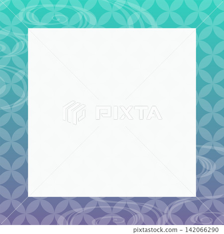 Vector illustration background material with copy space featuring traditional Japanese patterns. Vector illustration background material with copy space featuring traditional Japanese patterns. 142066290