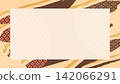 Vector illustration background material with copy space featuring traditional Japanese patterns. 142066291
