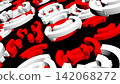 VJ geometric pattern rotating circle simple red white [separate version available] 142068272