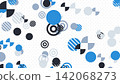 VJ Pop Colorful Circle Pattern Particle Blue White White Background [Other Versions Available] 142068273