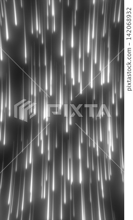 Vertical white light streaks falling across a dark monochrome background, creating an abstract effect of speed and motion. Vertical white light streaks falling across a dark monochrome background, creating an abstract effect of speed and motion. 142068932