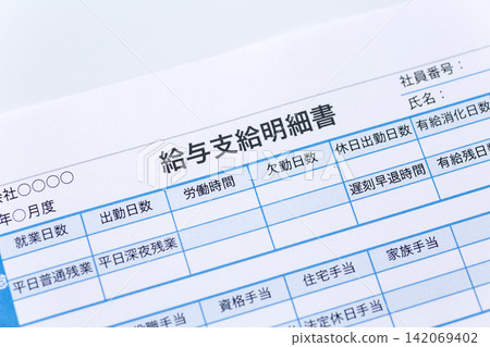 Salary statement Salary statement 142069402