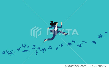 實現目標的路線圖插圖 實現目標的路線圖插圖 142070597