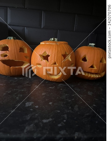 A bright orange Halloween pumpkin with a classic shape and bold color. Festive and playful, it captures the cozy autumn spirit and seasonal charm of Halloween celebrations. A bright orange Halloween pumpkin with a classic shape and bold color. Festive and playful, it captures the cozy autumn spirit and seasonal charm of Halloween celebrations. 142070706