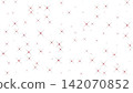 Seamless pattern of red sparkling star flares and twinkling stars with thin rays, isolated on transparent background. 142070852