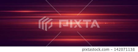 Horizontal glowing lines creating a sense of speed, technology, and energy Horizontal glowing lines creating a sense of speed, technology, and energy 142071138