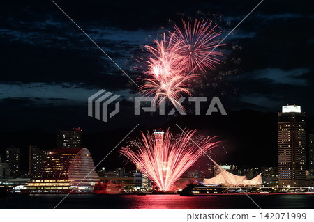 神戶，港口之夜，神戶港，週末煙火 142071999