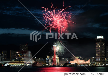 神戶,港口之夜,神戶港,週末煙火 神戶,港口之夜,神戶港,週末煙火 142072003