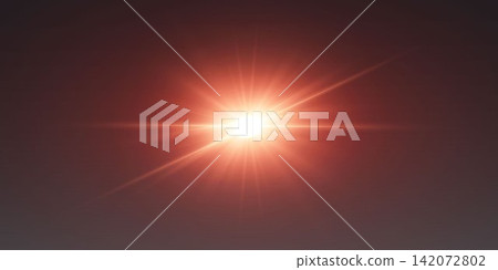 Red orange starburst lens flare creating abstract background illumination Red orange starburst lens flare creating abstract background illumination 142072802
