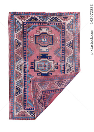 Hand woven antique Turkish carpet Hand woven antique Turkish carpet 142072828