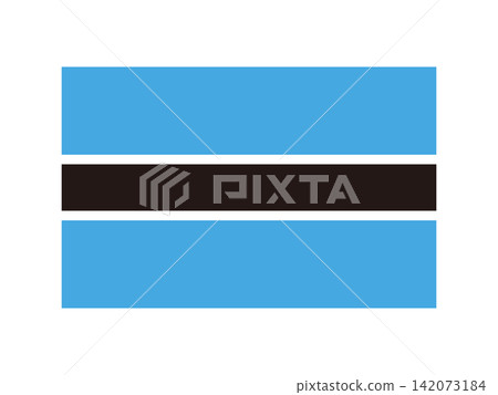 Botswana flag illustration material 2 Botswana flag illustration material 2 142073184