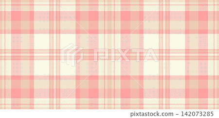 Perfect check vector texture, give fabric pattern plaid. London seamless background textile tartan in light and white colors. 142073285