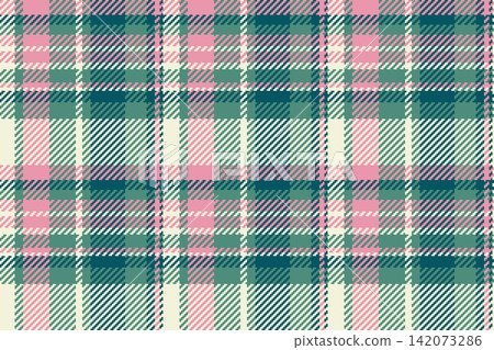 Backdrop tartan pattern check, rug vector background plaid. Wallpaper seamless textile texture fabric in teal and beige colors. Backdrop tartan pattern check, rug vector background plaid. Wallpaper seamless textile texture fabric in teal and beige colors. 142073286