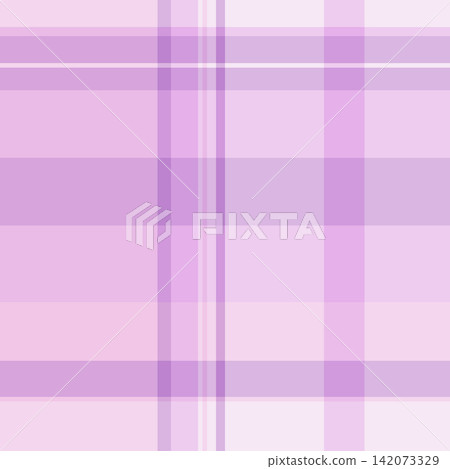 Quiet seamless fabric tartan, expensive check textile background. Pop pattern plaid texture vector in light and purple colors. Quiet seamless fabric tartan, expensive check textile background. Pop pattern plaid texture vector in light and purple colors. 142073329