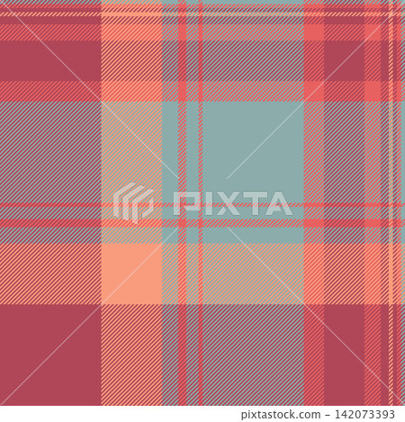 Xmas seamless tartan plaid, household check fabric pattern. Pyjamas vector background texture textile in red and pastel colors. Xmas seamless tartan plaid, household check fabric pattern. Pyjamas vector background texture textile in red and pastel colors. 142073393