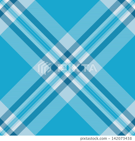 Couch fabric pattern tartan, autumn vector texture check. Business seamless textile background plaid in cyan and light blue colors. Couch fabric pattern tartan, autumn vector texture check. Business seamless textile background plaid in cyan and light blue colors. 142073438