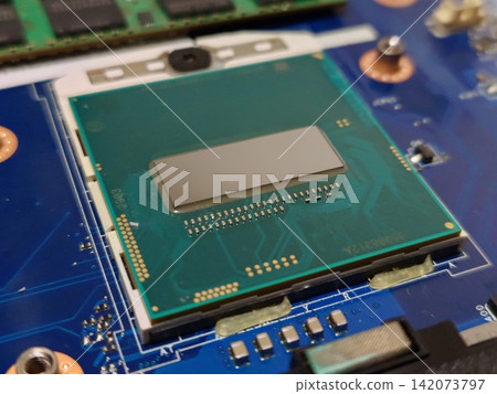 CPU of a laptop computer CPU of a laptop computer 142073797