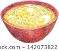 味噌拉麵插圖（手繪風格） 142073822