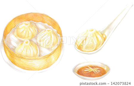Illustration of xiao long bao (hand-drawn style) Illustration of xiao long bao (hand-drawn style) 142073824