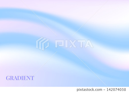 Pastel gradient wave with broad blue and pink ribbons. Lilac highlights give the gradient a dreamy glow as each wave crosses the surface. Soft vector cover backdrop for social media post design Pastel gradient wave with broad blue and pink ribbons. Lilac highlights give the gradient a dreamy glow as each wave crosses the surface. Soft vector cover backdrop for social media post design 142074038