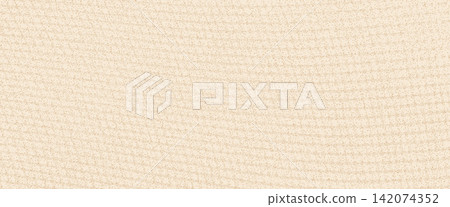 Soft grid texture of grainy burlap mesh on pale beige background. Airbrush linen fabric weave with delicate spray dots for subtle wallpaper. Faded waffle grid as light vector texture in warm cream Soft grid texture of grainy burlap mesh on pale beige background. Airbrush linen fabric weave with delicate spray dots for subtle wallpaper. Faded waffle grid as light vector texture in warm cream 142074352
