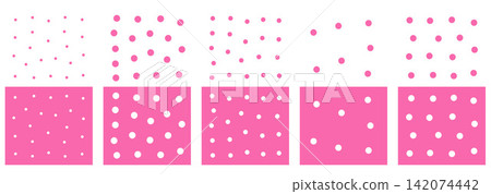 Hole punch confetti frame set with overlay circles in varied sizes. Pink polka dots playful borders and photo windows. Vector confetti overlay collection for social media story or scrapbook layout bg Hole punch confetti frame set with overlay circles in varied sizes. Pink polka dots playful borders and photo windows. Vector confetti overlay collection for social media story or scrapbook layout bg 142074442