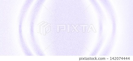 Soft gradient and fine grain shape a pale violet frame with airy circular waves. Lavender gradient meets white grain across a diffused paper texture. Calm vector backdrop for corporate report cover 142074444