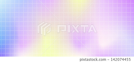 Gradient aurora gradation y2k purple holographic pastel pearlescent with dash grid paper background. Soft blend of iridescent foil and rainbow hues for a futuristic backdrop. Vector simple degrade bg Gradient aurora gradation y2k purple holographic pastel pearlescent with dash grid paper background. Soft blend of iridescent foil and rainbow hues for a futuristic backdrop. Vector simple degrade bg 142074455