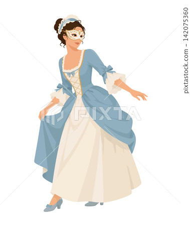 Character Italian Colombina Masks Character Italian Colombina Masks 142075360