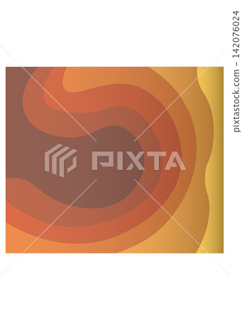 Abstract Warm Wave Paper Cut Background Abstract Warm Wave Paper Cut Background 142076024