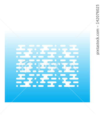 Abstract White Cloud Pattern on Blue Gradient Background Abstract White Cloud Pattern on Blue Gradient Background 142076025