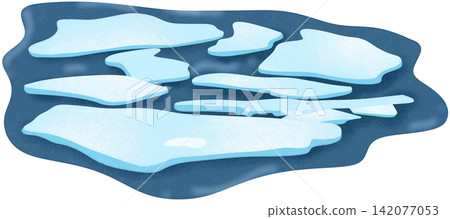 floating ice in ocean floating ice in ocean 142077053
